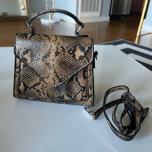 Urban outfitters snakeskin print purse